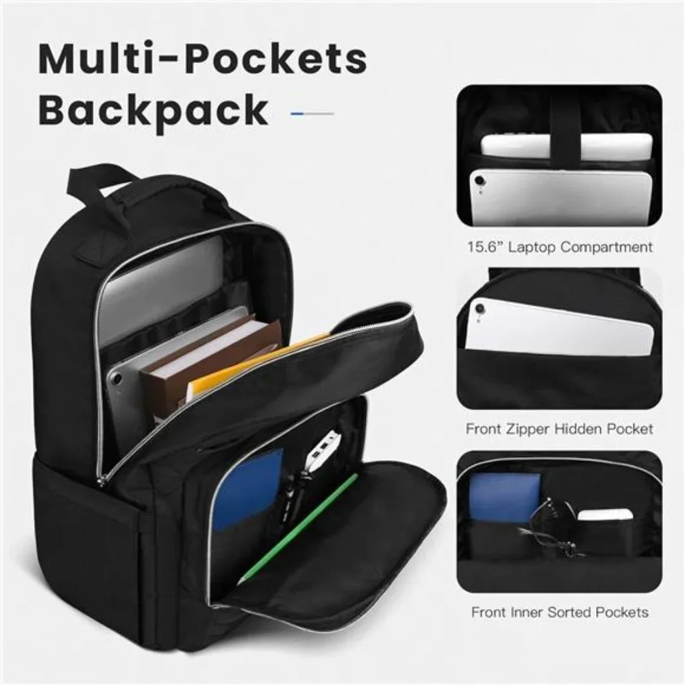 15.6 Inch Laptop Backpack for Women, Work Business Travel College Bags,
